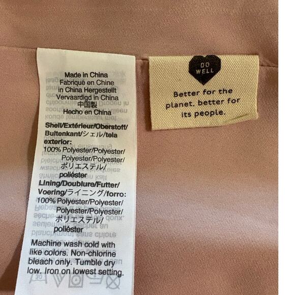 Madewell Pin Dot Floral Wisteria Dove (Re)sourced Crepe Cami Wrap Dress Size M - Picture 7 of 8